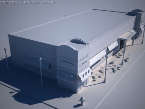 restaurant panera Modelo 3D