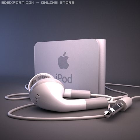 ipod shuffle Modèle 3D .c4d .max .obj .3ds .fbx .stl .blend 