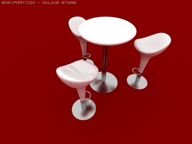 barstool 3Dモデル .c4d .max .obj .3ds .fbx .stl .blend