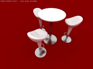 barstool Model 3D