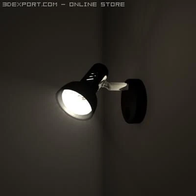 household spotlight ma 3D Model .c4d .max .obj .3ds .fbx .stl .blend 