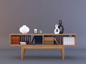 ikea comod with decoration 3D Model