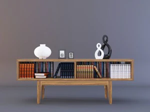 ikea comod with decoration 3D Model