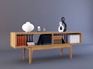 ikea comod with decoration 3D Model