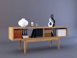 ikea comod with decoration 3D Model