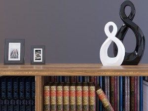 ikea comod with decoration 3D Model