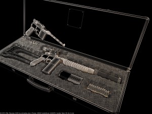 mauser 1930 gold with gravy upgrate with case Model 3D