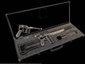 mauser 1930 gold with gravy upgrate with case Model 3D