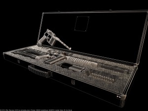 mauser 1930 gold with gravy upgrate with case Model 3D