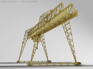industrial crane 3D Model