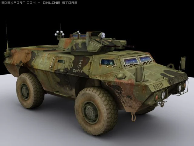armored carlow poly 3D Model .c4d .max .obj .3ds .fbx .stl .blend