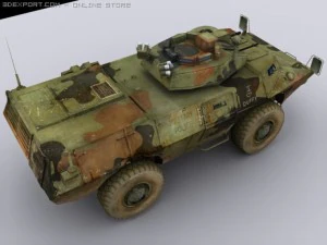 armored carlow poly 3D Model
