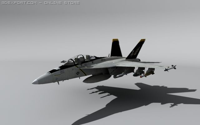 fa18f 3D Модель .c4d .max .obj .3ds .fbx .stl .blend 
