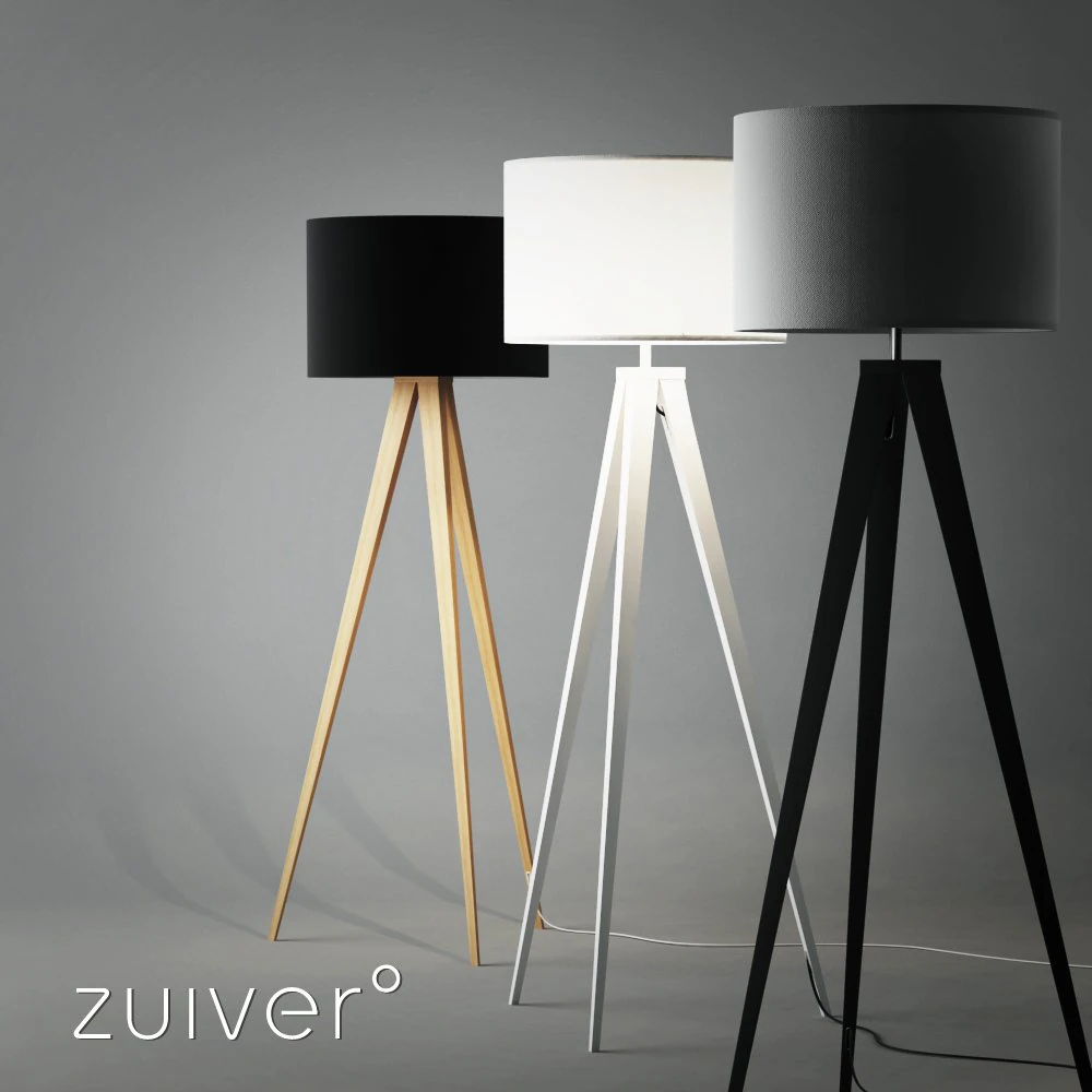 zuiver tripod lamp 3D Model .c4d .max .obj .3ds .fbx .stl .blend