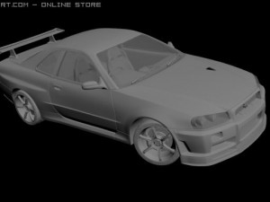 nissan skyline gtr r34 3Dモデル