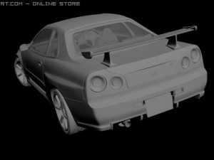nissan skyline gtr r34 3Dモデル