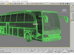 mercedes travego 3D मॉडल