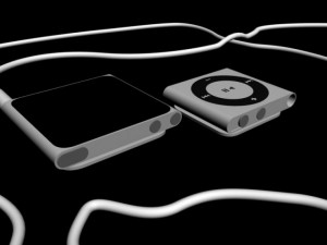ipod nano and ipod shuffle 3Dモデル