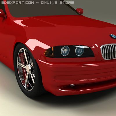 bmw 3er e46 3D 모델 .c4d .max .obj .3ds .fbx .stl .blend 