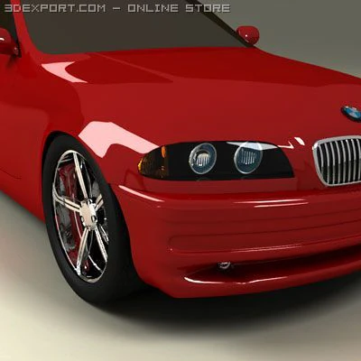 bmw 3er e46 3D Model .c4d .max .obj .3ds .fbx .stl .blend 