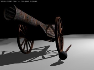 cannon xix century 3D 모델