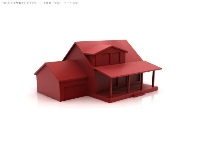 house 3D Model .c4d .max .obj .3ds .fbx .stl .blend 