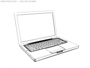 macbook Modello 3D