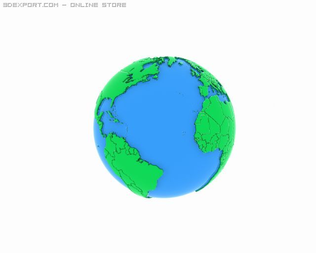 world 3D 模型 .c4d .max .obj .3ds .fbx .stl .blend 