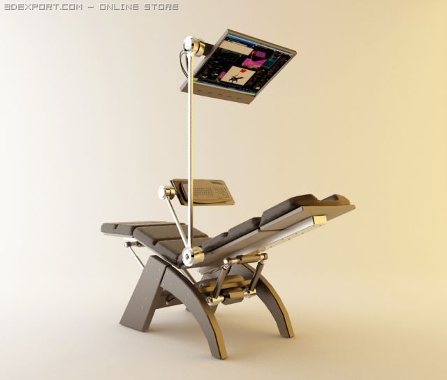 recliner 3D Модель .c4d .max .obj .3ds .fbx .stl .blend 