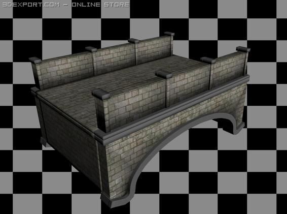 bridge 3D Model .c4d .max .obj .3ds .fbx .stl .blend 