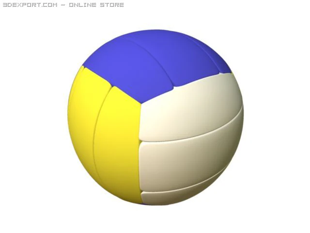 volleyball 3D Model .c4d .max .obj .3ds .fbx .stl .blend 