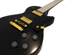 les paul guitar 3D Model