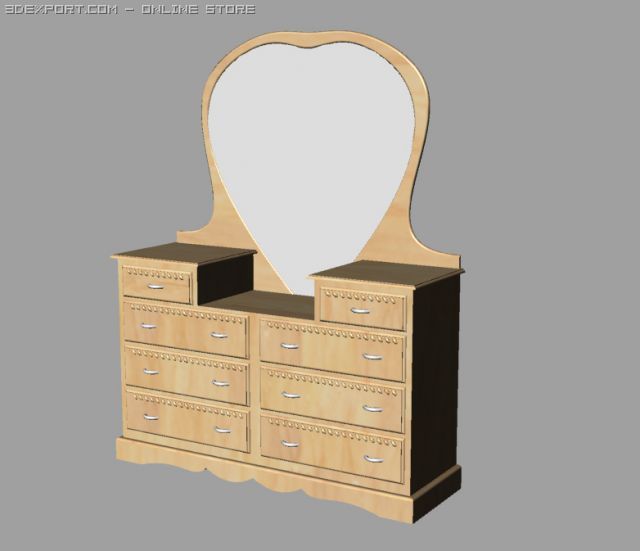 bedroom set 3Dモデル .c4d .max .obj .3ds .fbx .stl .blend 