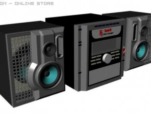 mini sistema 3ds obj Modelo 3D