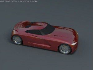 dodge viper defender 3D Model