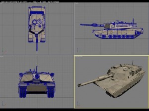 m1 abrams battle tank Modello 3D