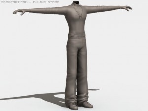 male body Modèle 3D