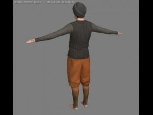 normal man Modèle 3D