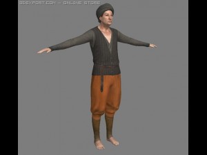 normal man Modèle 3D