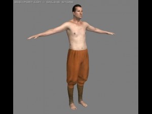 normal man Modèle 3D