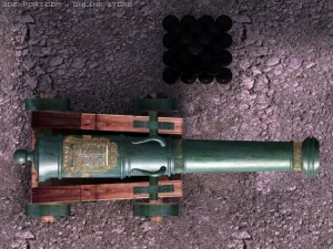 spanish cannon 3D Модель