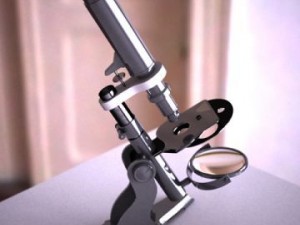 old microscope 3D Model