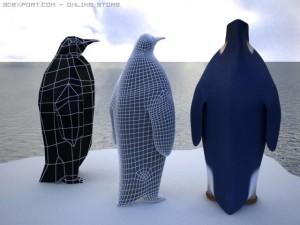 emperor penguin 3Dモデル