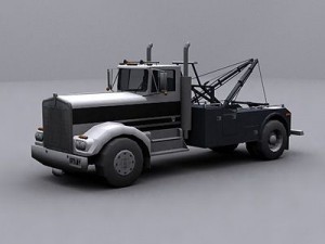 kenworth w 921 wrecker truck Modello 3D