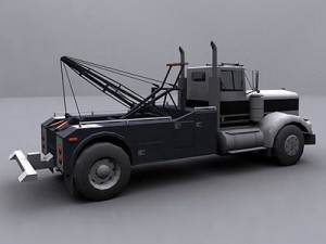 kenworth w 921 wrecker truck 3D 模型