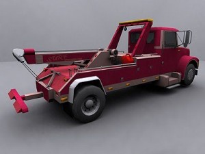 international wrecker truck 3D 모델