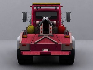 international wrecker truck 3D 모델