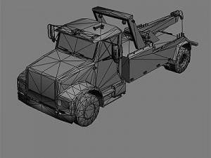 international wrecker truck 3D 모델