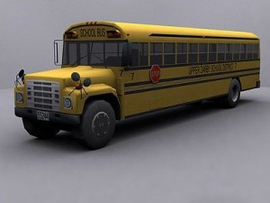 school bus 2 3D Model
