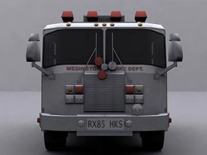 fire truck 1 3D Model
